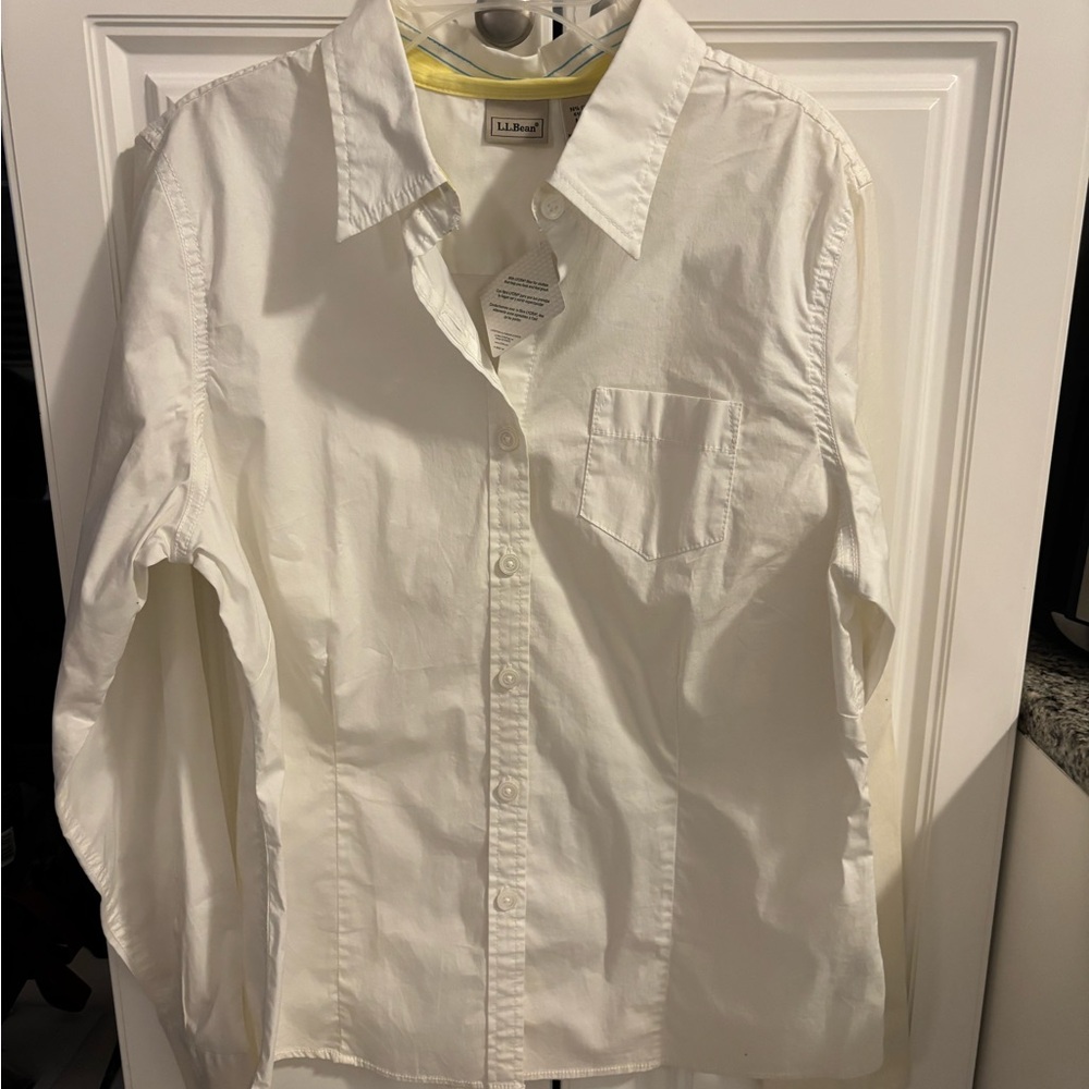 White Button-Up L.L. Bean Shirt